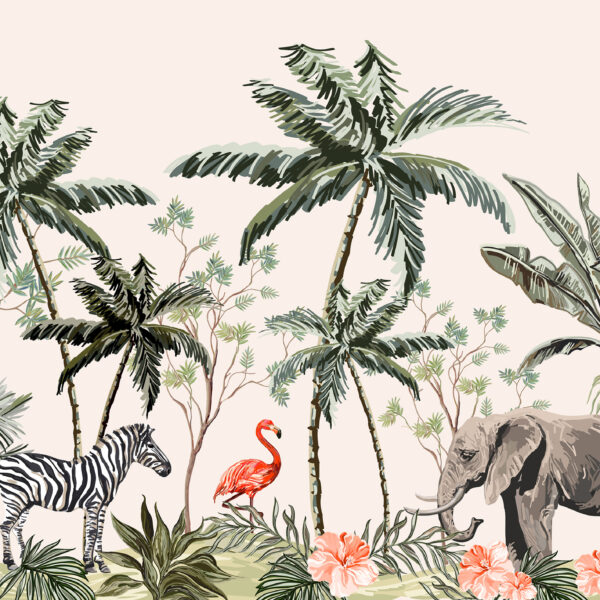 Hayvan temalı 3d duvar kağıdı