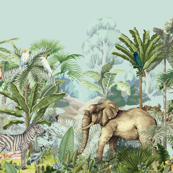 amazon ormanı 3d duvar kağıdı