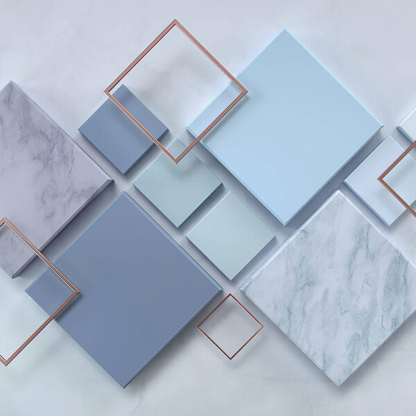 3D Duvar Kağıdı Geometrik Küp