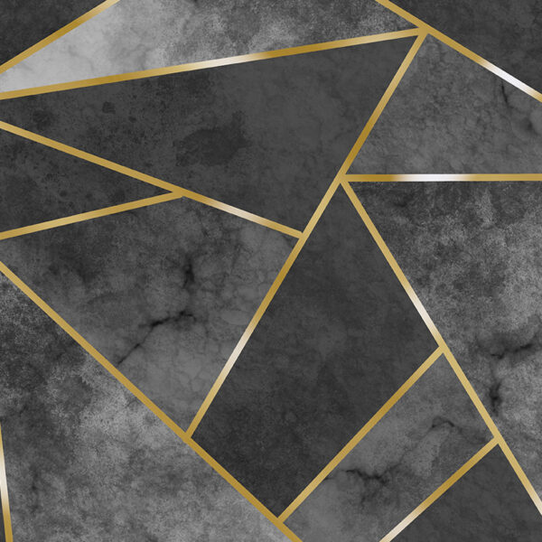 3D Duvar Kağıdı Gold Geometrik