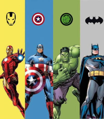 3D Duvar Kağıdı Süper Kahramanlar