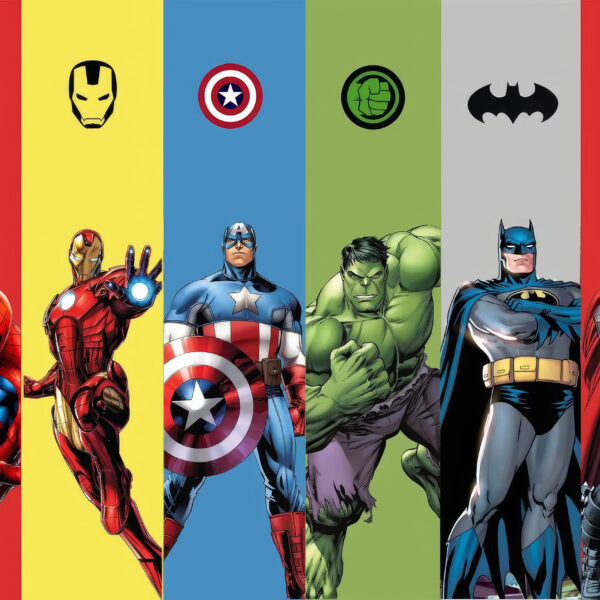 3D Duvar Kağıdı Süper Kahramanlar