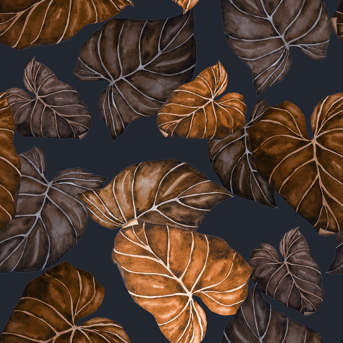 tüy desenli 3d duvar kağıdı Sarı Yaprak Desenli 3D Duvar Kağıdı - Görsel 1