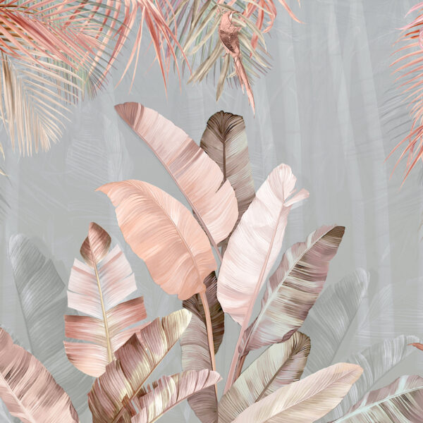 pembe tüy desenli 3d duvar kağıdı