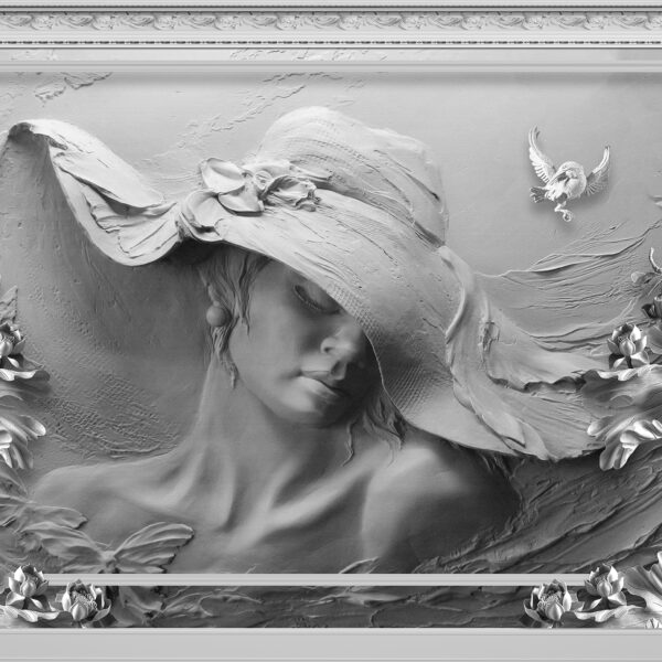 3d duvar kağıdı heykel