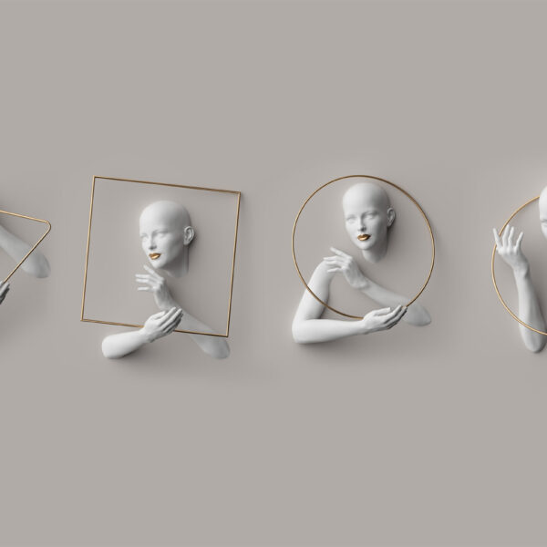 3D Duvar Kağıdı Heykel Tablo