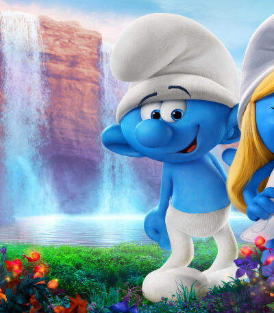 3D Duvar Kağıdı Şirinler Posteri