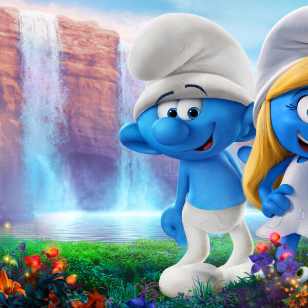 3D Duvar Kağıdı Şirinler Posteri