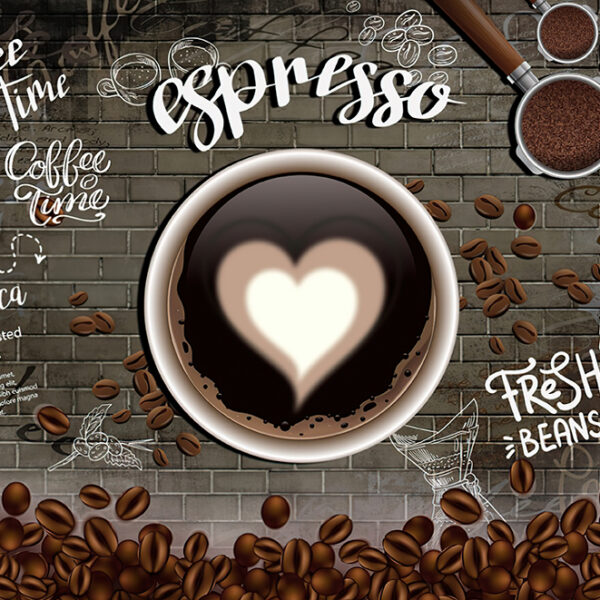 3D Duvar Kağıdı Barista Kafe