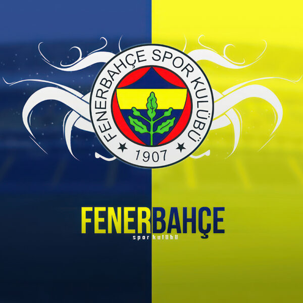 3D Duvar Kağıdı Fenerbahçe Logolu