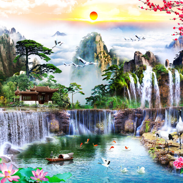 3D Duvar Kağıdı Çin Doğa Harikası