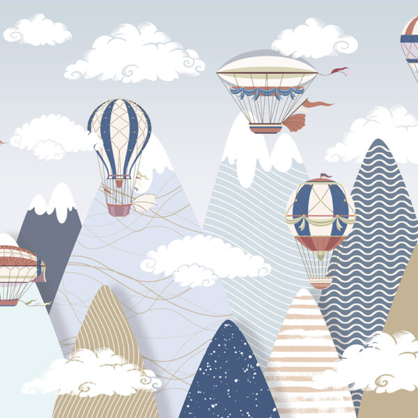 3D Duvar Kağıdı Çocuk Odası Balon