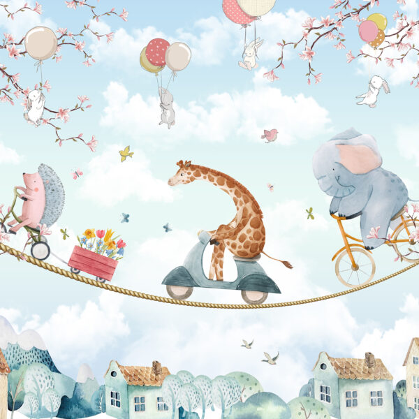 3D Duvar Kağıdı Çocuk Odası Gökyüzü