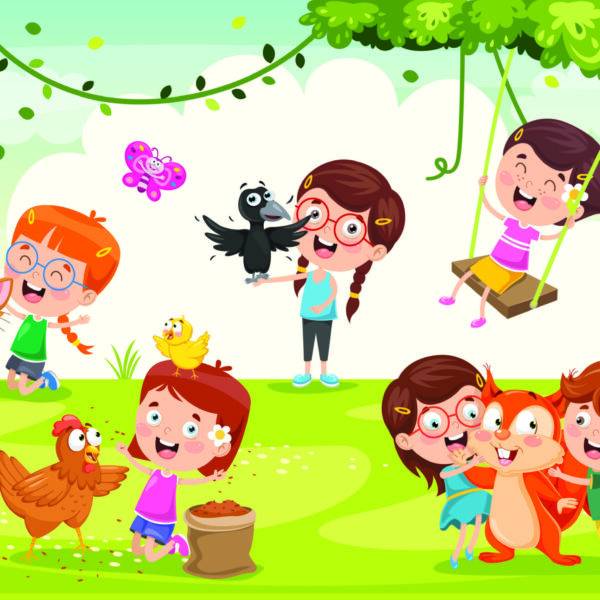 3D Duvar Kağıdı Anaokulu Çocuk Posteri