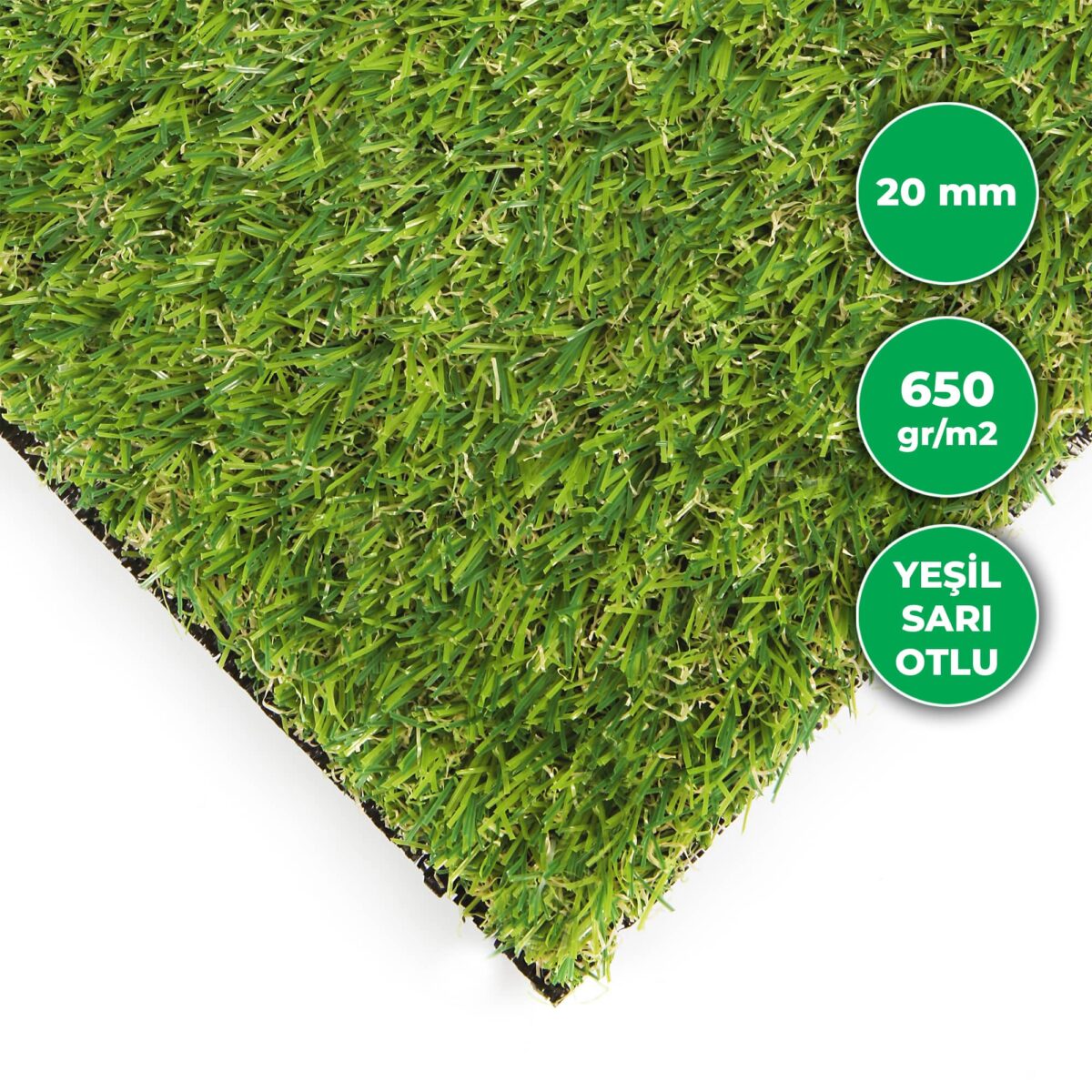 Bari 20mm Suni Çim Halı En Uygun Fiyatlı Yapay Çim - Görsel 3